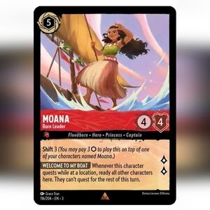 Moana 🔥 Disney Lorcana Trading Card TCG 💎 FOIL
